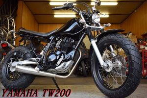 YAMAHA TW200 DG07J 後期型 スカチューンカスタム SuperTrapマフラー 新品KIJIMAパワフィル 新品バッテリー交換 機関程度良好 セル始動OK 