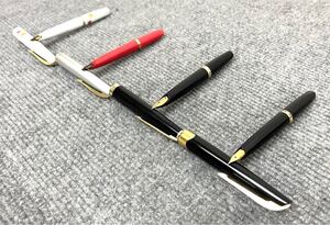 万年筆 ペン先 全て 18K 750 PILOT PLATINUM パイロット プラチナ 筆記用具 4本セット ①