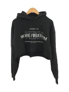 skin/23SS/HOODIE SHORT SWEATSHIRTS/パーカー/FREE/コットン/BLK/プリント