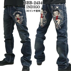 The BRAVE-MAN × BETTY BOOP ベティ ブープ 【定価￥22000＋税】 デニムパンツ BBB-2434 INDIGO 30 インチ