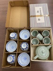 【M】☆昭和レトロ 当時物 中国 景徳鎮製 茶器 急須 セット 煎茶道具 煎茶器☆