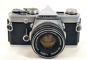 OLYMPUS オリンパス OM-1 シルバー F.ZUIKO AUTO-S 50mm F1.8 難有り品