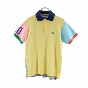 フェローズ 日本製 半袖 ポロシャツ 40 黄×グレー Pherrow