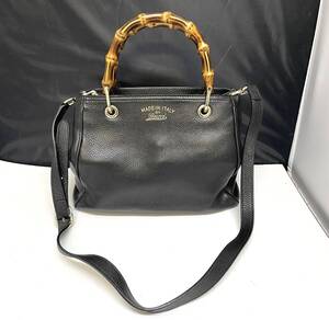 ＧＵＣＣＩ/ハンドバッグ　ショルダーバッグ　バンブー　2way 336032・04■ジャンク品※欠損有り