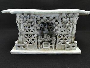 置物　陶器　中国古美術　磁器　インテリア　骨董　オブジェ (22_10228_1)