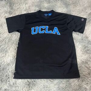 【1円出品】 1スタ 極美品 チャンピオン ドライ メッシュ Tシャツ Ｖネック ユニフォーム UCLA プラクティスメッシュ バスケットボール M