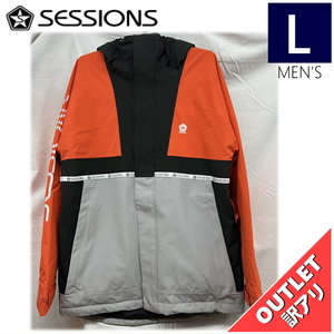 【OUTLET】 SESSIONS SCOUT JKT カラー:GREY Lサイズ メンズ スノーボード スキー ウェア ジャケット JACKET アウトレット