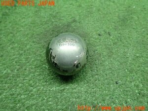 3UPJ=87680614]ランエボ5(CP9A)GSR RAZO レッツォ 丸形 シフトノブ type100 球型 ボール 白 ホワイト 外径 約43mm 中古