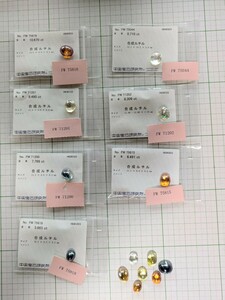 独特の輝きが美しい合成ルチルおまとめ出品 中宝研ソ付7点10.67ct〜5.665ct合計56.104ct+ノーソート8.7g/43.50ct 総合計99.604ct