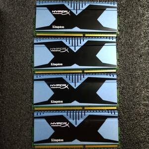 【中古】DDR3メモリ 16GB[4GB4枚組] Kingston HyperX Predator KHX18C10T2K2/8 [DDR3-1866 PC3-14900]