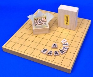 将棋セット　新かや1寸卓上将棋盤セット(将棋駒アオカ押し駒)【囲碁将棋専門店の将碁屋】