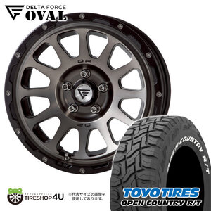 在庫あり 4本セット デルタフォース オーバル OVAL 16x7.0J 5/114.3 +35 MSP TOYO オープンカントリー R/T 225/70R16 WL デリカD5