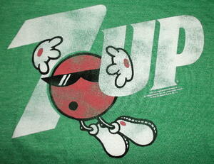 ★セブン アップ Tシャツ 7 UP 緑 M 正規品 suntory coca cola 7up