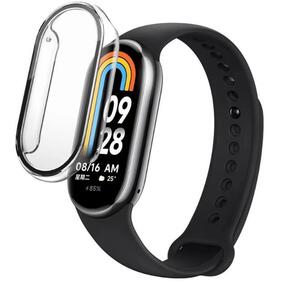 Xiaomi Smart Band 8 クリア カバー フィルム一体型 ケース 交換 ケース 保護ケース 液晶画面保護 透明 スマートウォッチ