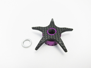 KTF IXA Hyper offset carbon drag right handle purple for ABU Revo ドラグ アブ レボ パープル 右 ライト ハンドル LTX LTZ MGX DEEZ