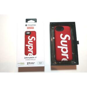 新品未使用品Supreme mophie iPhone 7 8 Juice Pack Airシュプリーム携帯ケース赤 iPhone 7 8 SE対応