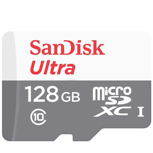 送料無料メール便 128GB マイクロSD Ultra microSDXCカード Class10 UHS-I対応 SanDisk サンディスク SDSQUNR-128G-GN3MN/6509