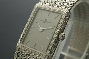 LVSP6-6-97 7T065-17 BAUME＆MERCIER ボーム＆メルシエ 腕時計 18506.9 18K 750 クォーツ 約43g レディース ホワイトゴールド 動作品 中古