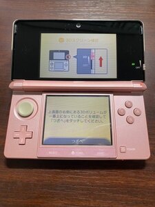 動作確認・初期化済 ニンテンドー3DS(CTR-001/ミスティピンク) 本体 任天堂 Nintendo3DS a3