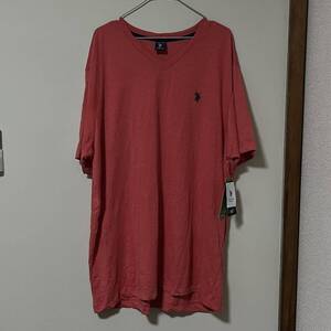 【USA輸入】US.POLO ASSN 未使用 Tシャツ ピンク メンズXL