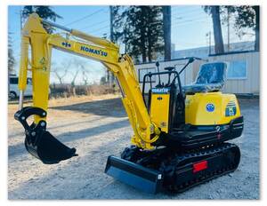 コマツ KOMATSU ● ミニユンボ ● PC02-1A ● 651 時間● 新品ゴムクローラー● 新品シート● LEDライト● ディーゼル ● 栃木県