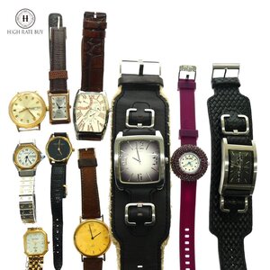 1円スタート 腕時計 10点セット TIMEX タイメックス UNIVERSAL GENEVE ユニバーサルジュネーブ 等 クォーツ 手巻き デイデイト 稼働品 含