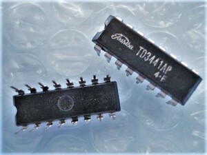 P00302　TOSHIBA　東芝　TD3441AP　ニキシー管ドライブ用　ＩＣ　TI　SN7441？と互換？　1個　長期保存品の為ジャンク品