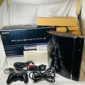 ★1円～ 美品 動作確認済 SONY PS3 PlayStation3 本体 CECHA00 60GB 初期型 プレステ3 封印シール プレイステーション FW4.40