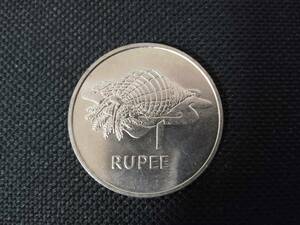 【希少】セーシェル 1ルピー硬貨 1977年 2310B-009 白銅貨 外国古銭 コイン
