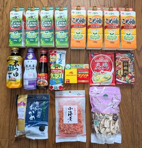 【18点】食品 調味料 油 詰め合わせセット　オリーブオイル こめ油 味の素