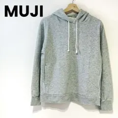 値下げ【美品】無印良品 MUJI プルオーバー パーカー 綿 グレー S 長袖