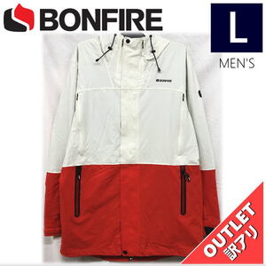 【OUTLET】 BONFIRE CONTROL STRETCH JKT カラー:LT GREY Lサイズ メンズ スノーボード スキー ジャケット JACKET アウトレット