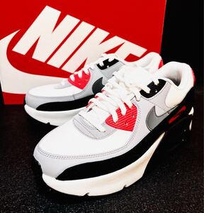 ☆送料込■新品25.5cm■ナイキ エア マックス90 LV8 AIR MAX 90 サミットホワイト/ブラック/ウルフグレー【定価.16830円】WMNS