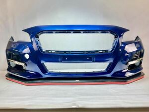 S-3783 レヴォーグ フロントバンパー STI スポイラー 左右LED付き VM4 VMG 前期 57704VA010 ブルーメタリック SUBARU 純正 11.11S本