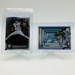 2022 TOPPS NPB BOWMAN CHROME 佐々木朗希 3D インサートカード レギュラーカード 2枚 セット 千葉ロッテマリーンズ ROKI SASAKI 