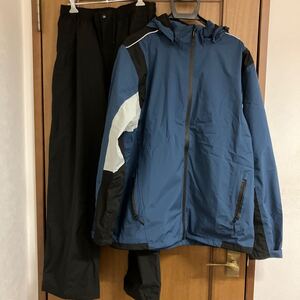 ヤッケ　上下　レインウェア　防風　撥水加工　XL