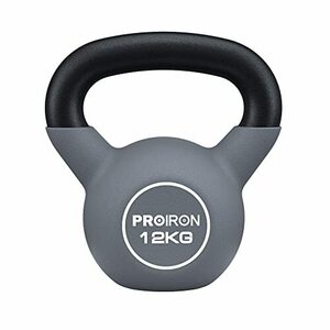 PROIRON ケトルベル ネオプレン kettlebell 一体型鋳鉄製 ?? 鉄アレイ ケトル 12kg 重り ケト