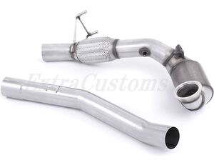 MILLTEK ミルテック ダウンパイプ アウディ S1 2.0 TFSi Quattro 2014 on Large Bore Downpipe Hi Flow Sports Cat Exhaust