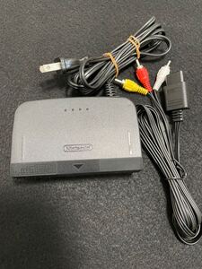 ニンテンドー64 完動品　AVケーブル新品 acアダプター中古　セット