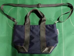 □ブリーフィング 日本製 BEND ナイロン素材 2WAY トートバッグ BOAT TOTE S ネイビー/モカブラウン 美品!!!□