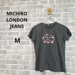 MICHIKO LONDON JEANS　Tシャツ 　ロゴ入り　花柄　可愛い