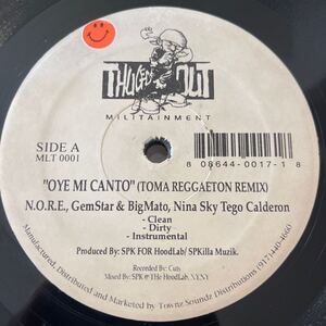 OYE MI CANTO(TOMA REGGAETON REMIX)/N.O.R.E.,GemStar & BigMato,Nina Sky Tego Calderon/NIGGA RICAN/Peedie Crakk/レコード/中古/DJ