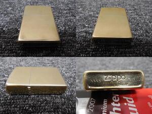 Zippo・ライター・ビンテージ・無地・金メッキ・ゴールド / 刻印 ・斜め4本ライン・1982年頃