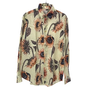 Paul Smith ポールスミス 22SS Sunflower Shirt コットンリネンシャツ PF-CR-80451 グリーン L IT0GD2XX40LW