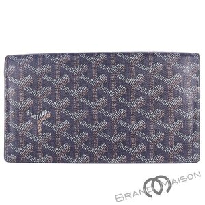 Aランク【ゴヤール】リシュリュー/APM20501/財布/ヘリンボーン/GOYARD/黒/レディース/ブラック/レザー