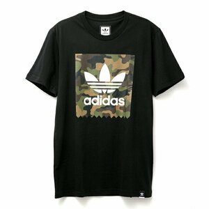 新品★海外 adidas ブラック 黒 カモ柄 Tシャツ Sサイズ ★