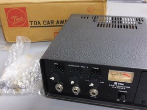 【中古品・現状販売】TOA トーア カーアンプ 車載用マイクアンプ CA-60WX 60W DC12V 取扱説明書付き