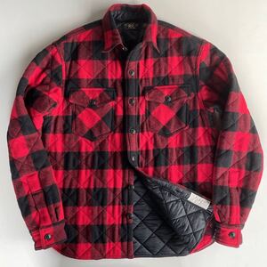 RRL【Ron Herman別注】”Quilting Shirt Jacket” M キルティング ウール バッファロー チェック シャツ ジャケット ロンハーマン