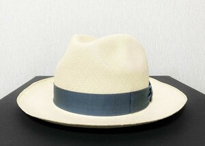 値下げ10万円 新品未使用 Borsalino ボルサリーノ モンテクリスティ エクストラファイン ミドルブリム グレー 140283 7129 57 タグ付き