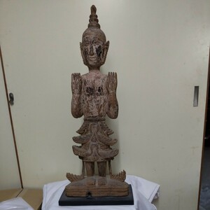 珍品、二度と出ません。タイ 木彫り仏像
